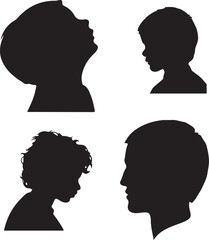 set of women faces