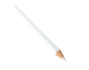 White pencil angled diagonally (1)
