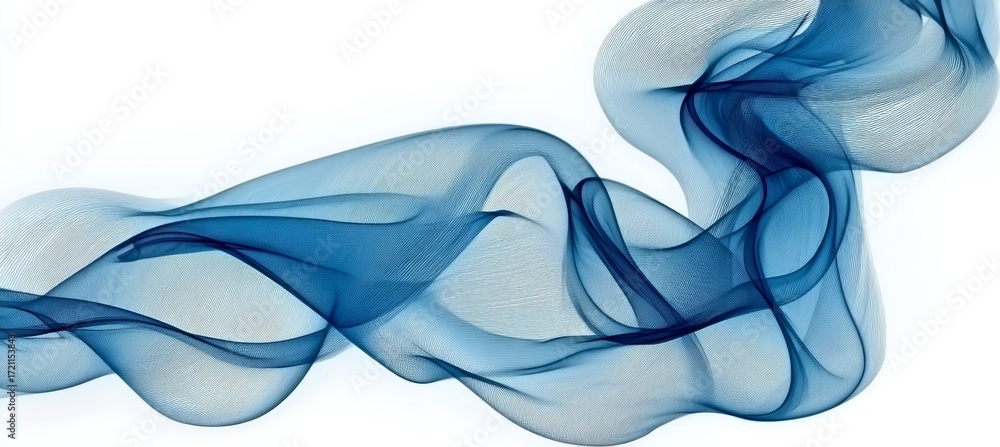 Canvas Prints abstract blue haze waves background for soothing minimal decor and digital design renderings