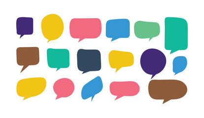 Colorful Speech Bubbles vector