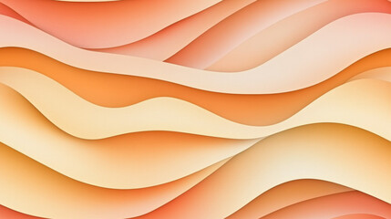 Abstract Paper Layers: A vibrant, eye-catching composition of layered, flowing paper forms in warm, inviting tones.