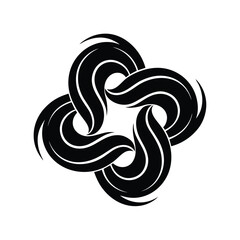 Obraz premium Abstract Modern Squiggle Icon Art