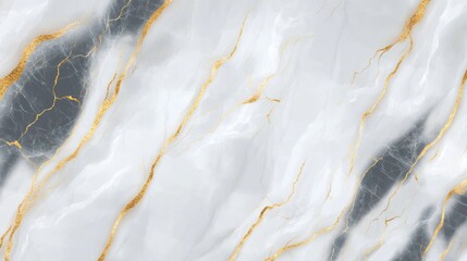 Fototapeta premium Luxurious Marble Texture Background with Golden Veins and Creamy Gray Swirls for Elegant Designs