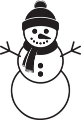 Cute Snowman Clipart SVG Bundle

