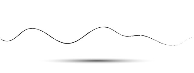 Abstract Wave Design on White Background