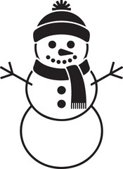 Cute Snowman Clipart SVG Bundle

