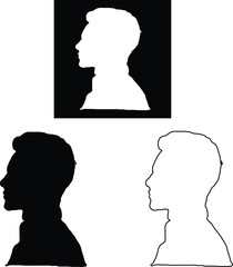 silhouette of a man