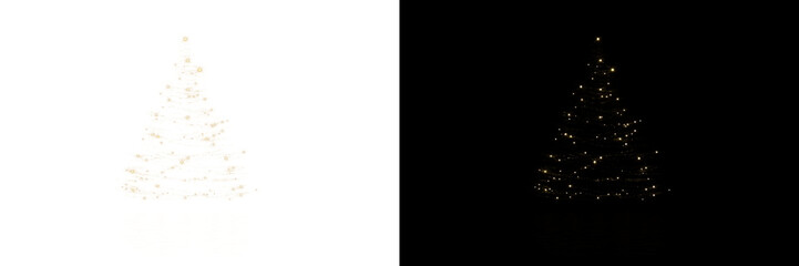 Christmas Tree Lights PNG Overlay Sparkling Spruce Holiday Glow	