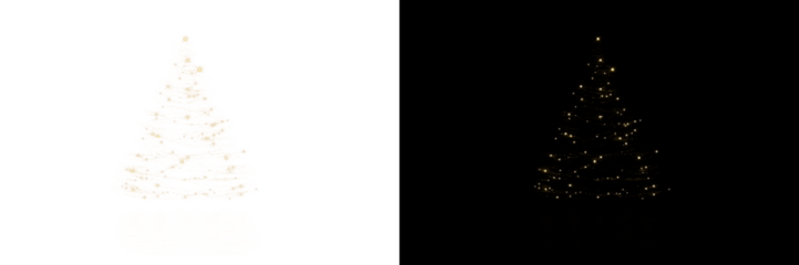 Christmas Tree Lights PNG Overlay Sparkling Spruce Holiday Glow	