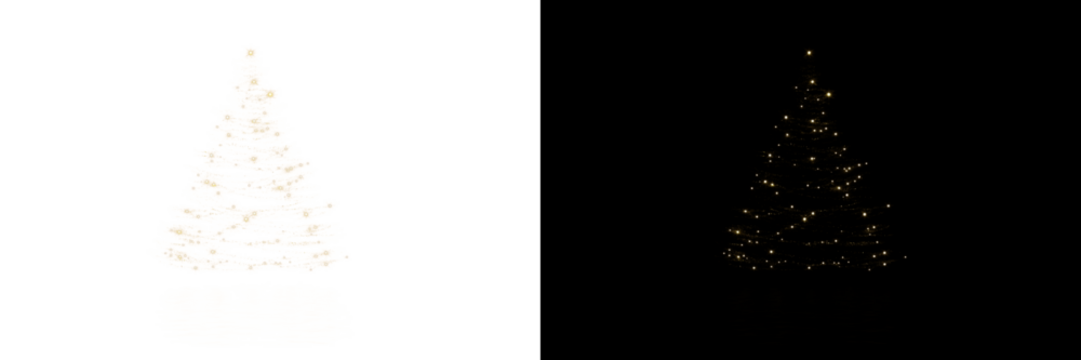 Christmas Tree Lights PNG Overlay Sparkling Spruce Holiday Glow	