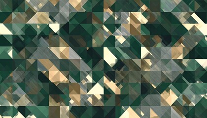 Abstract geometric pattern of triangles in muted colors