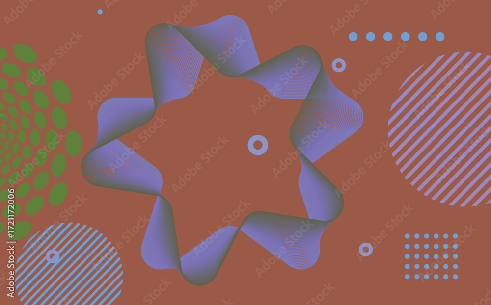 Aufkleber abstract gradient geometric shape background with dynamic shapes modern corporate technology concept