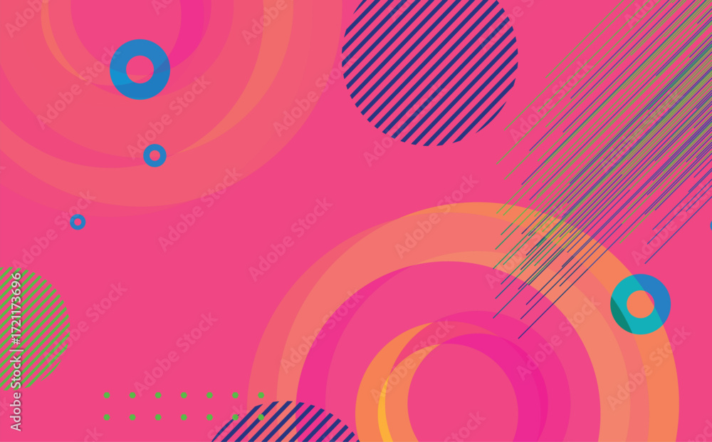 Aufkleber abstract red gradient geometric shape background with dynamic shapes modern corporate technology con