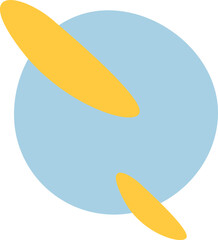 Minimalist Abstract Art Composition Featuring Geometric Shapes on a Black Background