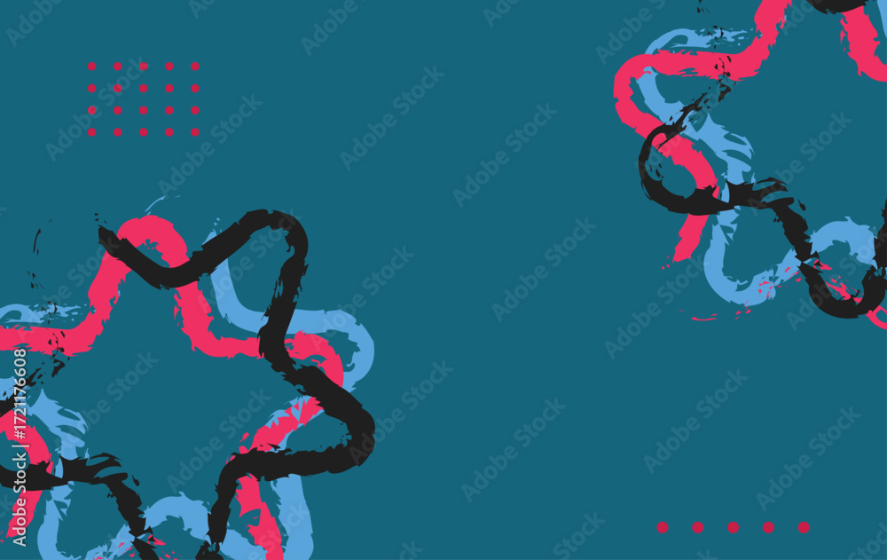 Aufkleber abstract blue geometric shape background with dynamic shapes modern corporate technology concept. ab