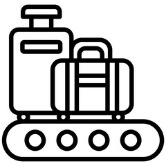 Luggage Handling line icon