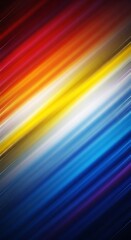 Abstract Diagonal Streaks of Red, Yellow, and Blue Light