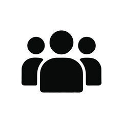 Teamwork Icon – Minimal Black Silhouette Vector Collaboration Symbol