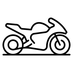 Fototapeta premium Motorbike Racing Icon