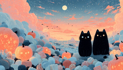 Cute Halloween Background