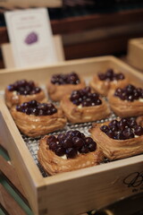 fruit croissant, Breakfast in hotel, fine dining, bread, bakery, buffet