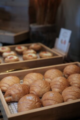 bread in a bakery