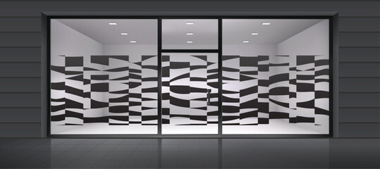 Abstract art for glass partition and window graphics.