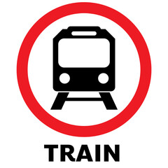 train icon - traffic signs