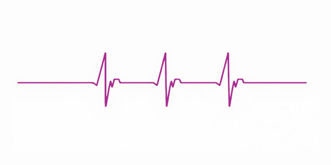 Green ECG heartbeat line on a medical monitor showing a healthy pulse and cardiac wave for healthcare illustration