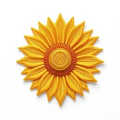 sunflower isolated on white background