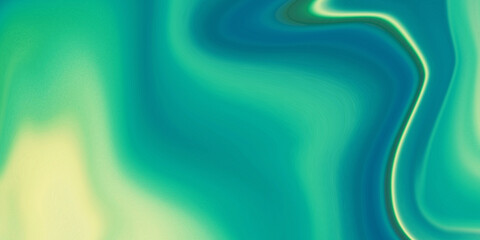 Abstract fluid art with swirling shades of turquoise, blue, and yellow
