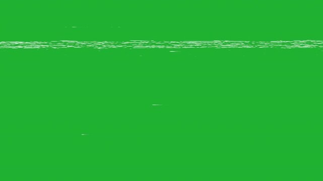Vintage TV static background with green screen chroma key effect. Old television no-signal glitch texture