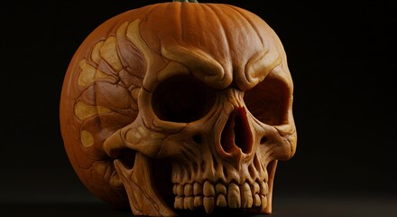 Pumpkin Shaped Like a Monster