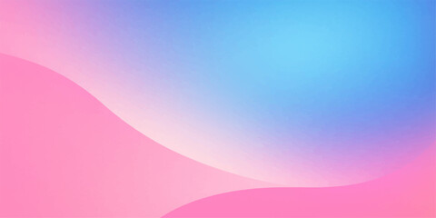 Smooth waves of vibrant pink and blue create a dynamic, abstract backdrop with a subtle gradient and curving lines