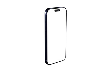 High-quality photo of a modern smartphone with a blank screen, perfect for app presentations or technology designs.