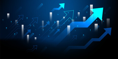 business vector illustration design Stock market charts or Forex trading charts for business and finance ideas.