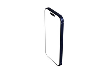 Clean image of a dark blue smartphone, perfect for app presentations or technology websites.
