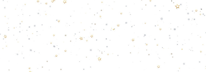 Festive background with gold and silver stars. Perfect for holidays, celebrations, and more!