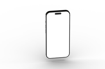 High-quality image of a sleek smartphone with a blank screen, perfect for app presentations or website mockups.