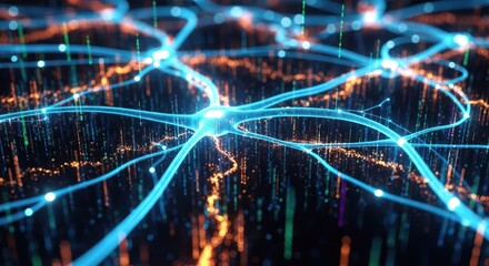 Neural Network Artificial Intelligence Concept Brain Synapse Neuron