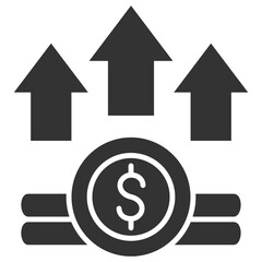 Inflation Glyph Icon