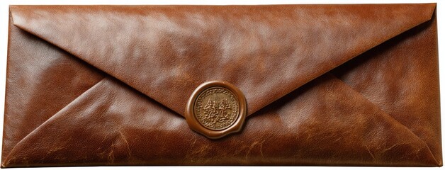 Vintage envelope with distressed texture and retro postage stamp on wooden surface showcasing nostalgic design elements