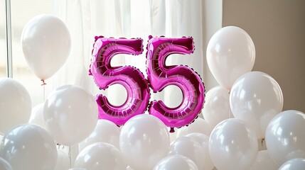 Pink Balloon Decoration for Special Birthday Occasion