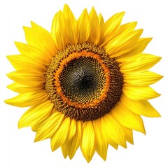 Vibrant Sunflower Close-Up with Detailed Petals and Seeds