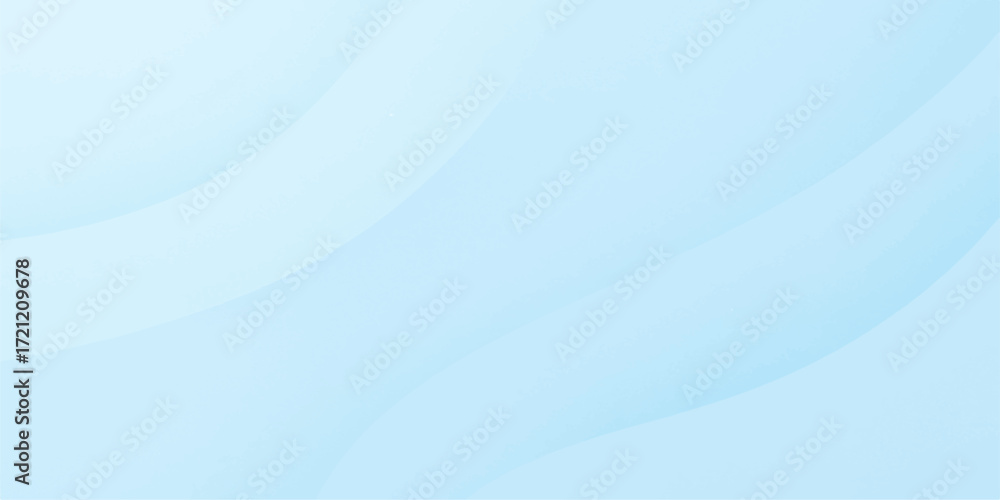 Poster flowing blue waves and soft lines create a futuristic abstract background design