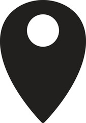 location, map, address icon Marker icon for location or navigation purposes.
