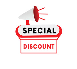 Special discount sign vector editable eps web or marketing concept, element for web.