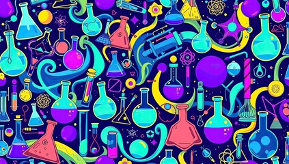 Fototapeta premium science pattern background 