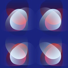 Modern Geometric Gradient Abstract Background Set – Minimal Futuristic Pattern Collection