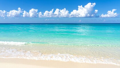 Fototapeta premium tropical beach with blue sky
